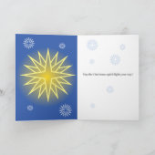 Carte de vœux pliée Sainte Nuit (Intérieur)