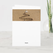 Carte de vœux pliée Sandy Tree (Dos)