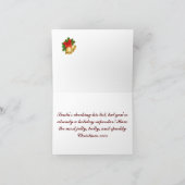 Carte de vœux pliée Santa victorienne (Intérieur)