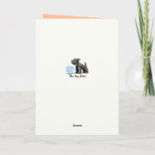 Carte de vœux pliée Schnauzer (Dos)