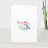 Carte de voeux pliée Schnauzer Marie Antoinette (Dos)
