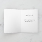 Carte de vœux pliée simple de fleur sauvage mignon (Intérieur)