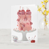 Carte de vœux pliée Simply Chic Celebrate (Fleur jaune)