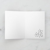 Carte de voeux pliée Sloth & Music (Intérieur)