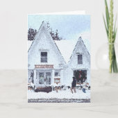 Carte de voeux pliée Snowy Vermont (Devant)