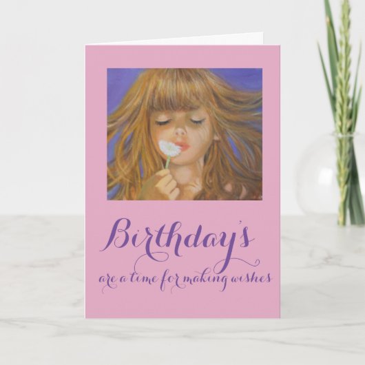 Carte de voeux pliée/Souhait d'anniversaire (Devant)