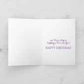 Carte de voeux pliée/Souhait d'anniversaire (Intérieur)