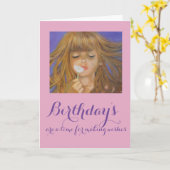 Carte de voeux pliée/Souhait d'anniversaire (Fleur jaune)