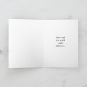 Carte de voeux pliée Souvenir de Mona Lisa (Intérieur)