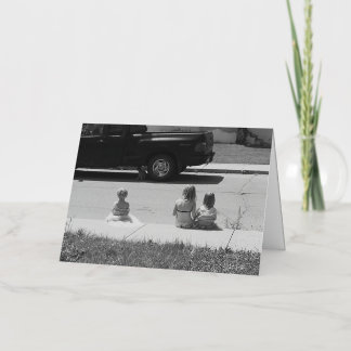 Carte de voeux pliée Souvenirs d'été