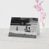 Carte de voeux pliée Souvenirs d'été (Orchidée)