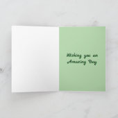 Carte de vœux pliée St Patrick (Intérieur)