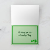 Carte de vœux pliée St Patrick (Intérieur)