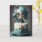 Carte de voeux pliée standard, 12,7 cm x 17,8 cm (Fleur jaune)