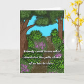 Carte de vœux pliée standard 13 x 18 cm (Fleur jaune)