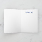 Carte de voeux pliée standard de 5 po x 7 po (Intérieur)