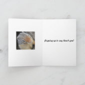 Carte de voeux pliée standard de 5 po x 7 po (Intérieur)