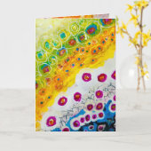 Carte de voeux pliée standard de 5 po x 7 po (Fleur jaune)