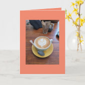 Carte de voeux pliée standard de 5 po x 7 po (Fleur jaune)