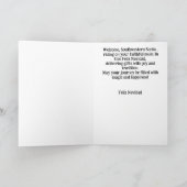 Carte de voeux pliée standard de 5 po x 7 po (Intérieur)