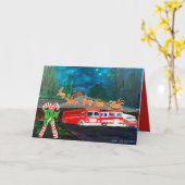 Carte de voeux pliée Station Seven Holiday (Fleur jaune)