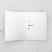 Carte de voeux pliée sur le changement climatique (Intérieur)