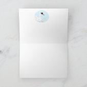 Carte de voeux pliée : Swan Profitant d'une baigna (Intérieur)