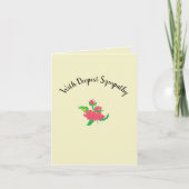 Carte de voeux pliée : Sympathie la plus profonde (Devant)