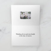 Carte de voeux pliée Sympathy (Intérieur)