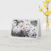 Carte de voeux pliée Sympathy (Fleur jaune)