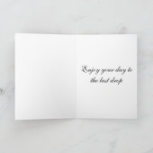 Carte de vœux pliée Teacup Joy (Intérieur)