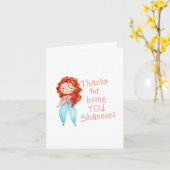 Carte de vœux pliée Thanks For Being You (Fleur jaune)