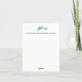 Carte de voeux pliée : Touch Of Class (Dos)