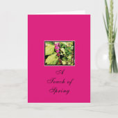 Carte de vœux pliée Touch of Spring (Devant)