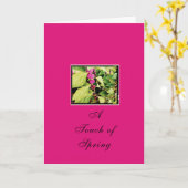 Carte de vœux pliée Touch of Spring (Fleur jaune)