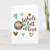 Carte de voeux Pliée Tout Le Latt D'Amour (Devant)