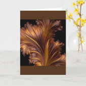 Carte de voeux pliée - vide (Fleur jaune)