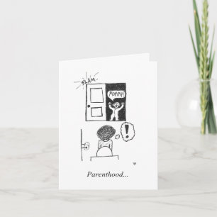 Carte de voeux pliée (vide à l'intérieur)