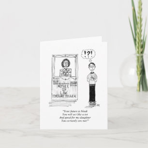 Carte de voeux pliée (vide à l'intérieur)