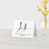 Carte de voeux pliée (vide à l'intérieur) (Fleur jaune)