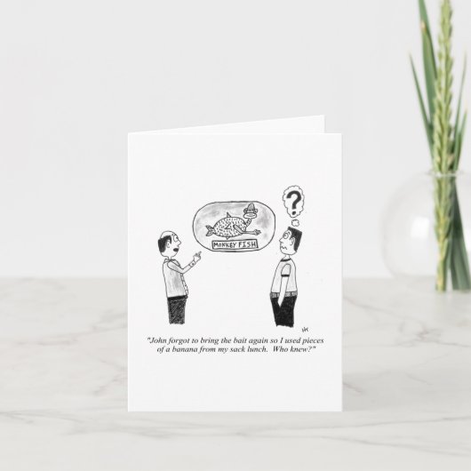 Carte de voeux pliée (vide à l'intérieur) (Devant)