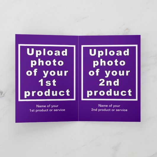 Carte de voeux pliée violet de l'action de grâces (Intérieur)