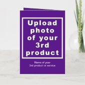 Carte de voeux pliée violet pour le Nouvel An prof (Dos)