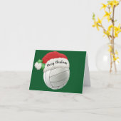 Carte de voeux pliée Volleyball (Fleur jaune)