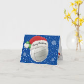 Carte de voeux pliée Volleyball (Fleur jaune)