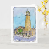 Carte de voeux pliée West Side Market (Fleur jaune)