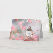 Carte de voeux pliée "Winter Berry Junco", 5" x 7" (Devant)