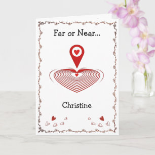 Carte de vœux pliée You Are Here