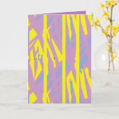 Carte de vœux pliées (Fleur jaune)