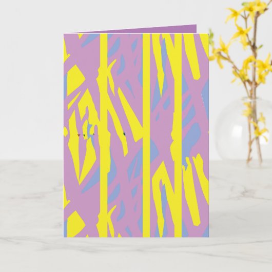 Carte de vœux pliées (Fleur jaune)